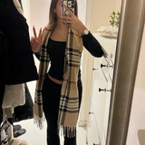Burberry Chequered Cashmere Scarf