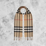 Burberry Chequered Cashmere Scarf