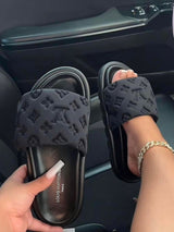Lv Pillow Mule Black