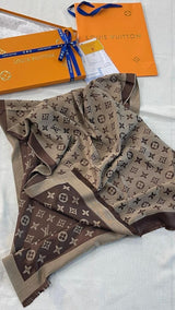 LV Scarf Brown reversible